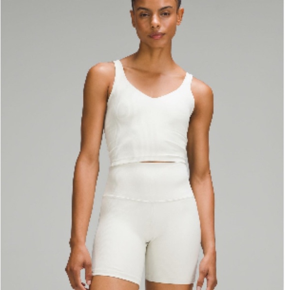Align Tank, ribbed,  ivory size 8